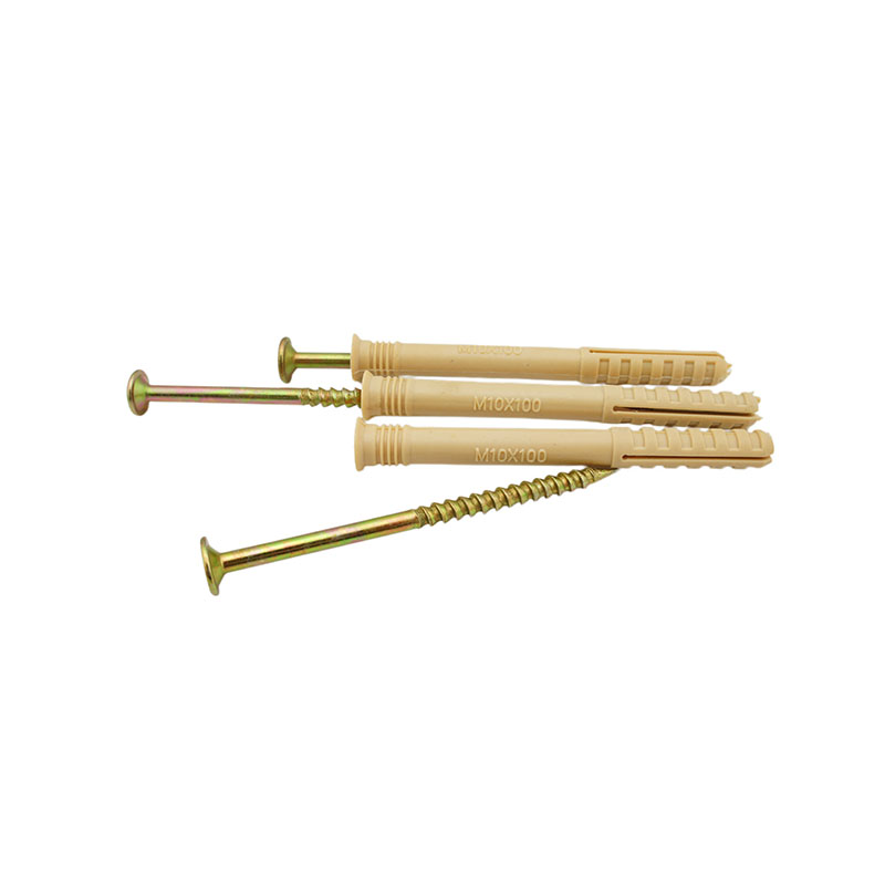 Nails with Plastic Anchors Hammer Hit Anchors
