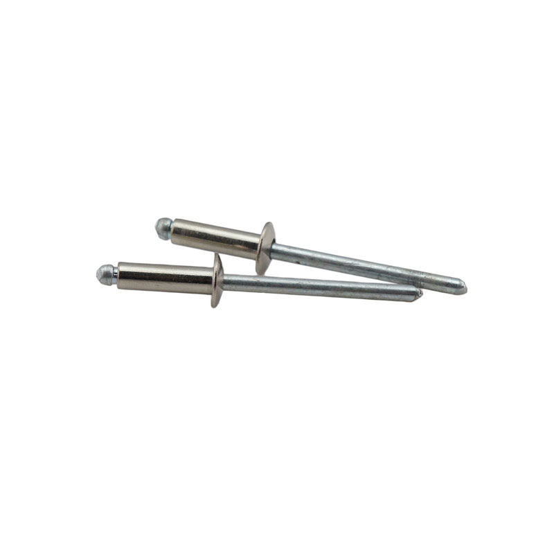Open Type Blind Rivet SteelSteel rivet and steel mandrel OptionsOpen end or close endDome head or flat headCSK flange or large flange